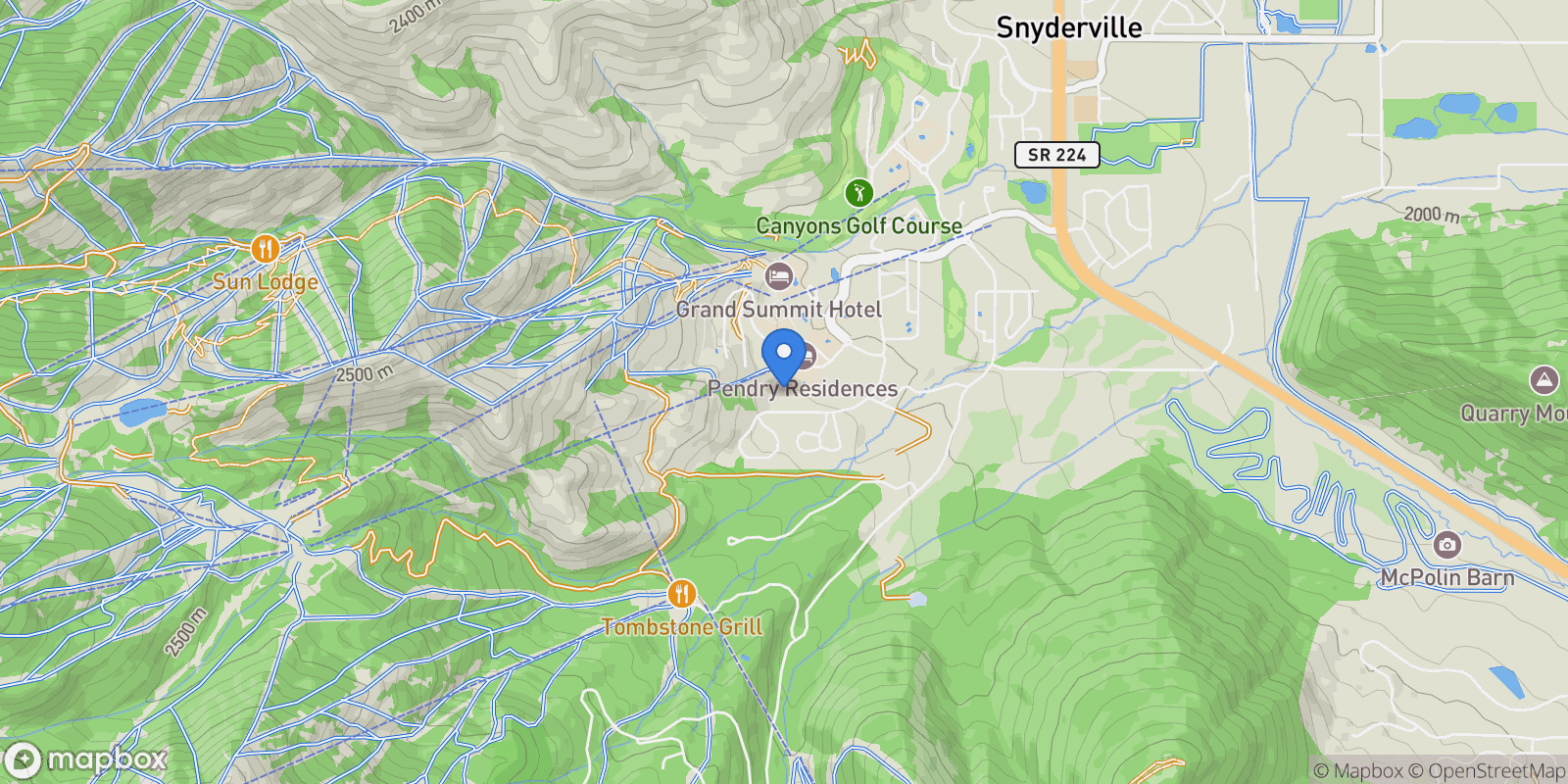 Map showing 3558 N Escala Court 251, Park City, Utah, United States.