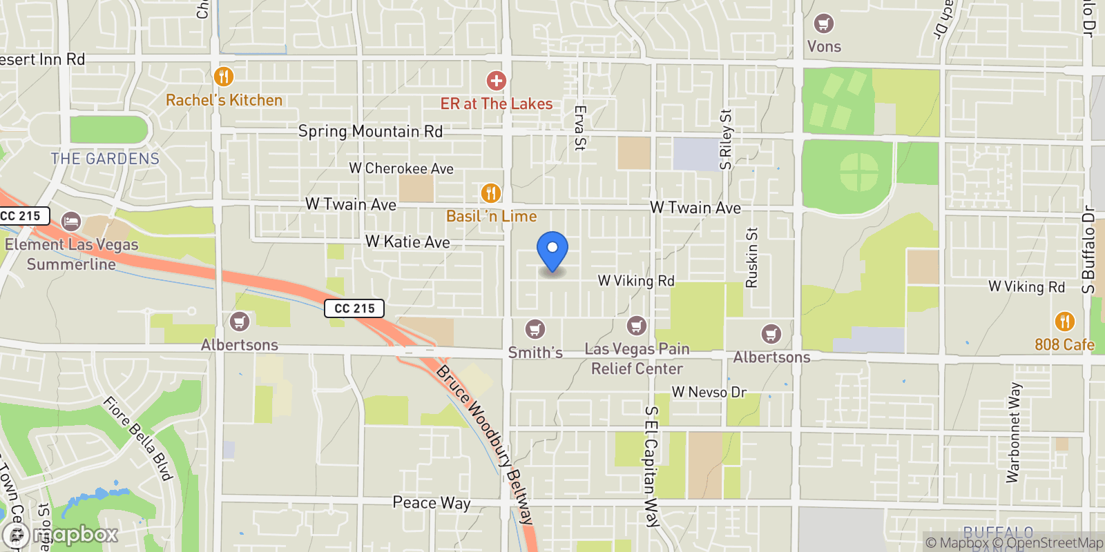 Map showing 9272 W Viking Road, Las Vegas, NV 89147, Las Vegas, Nevada, United States.