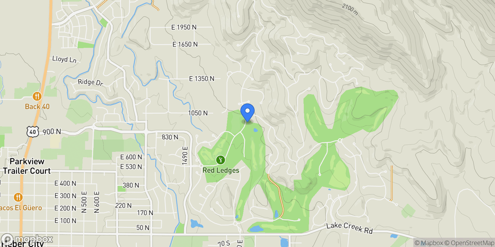 Map showing 976 N CHIMNEY ROCK RD E #283, Heber City, Utah, United States.