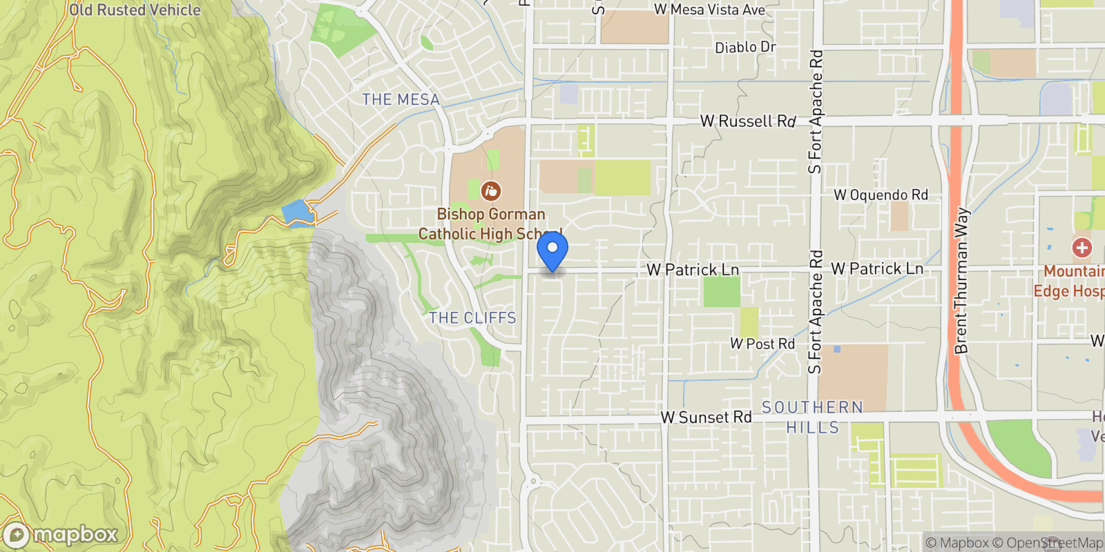 Map showing 10134 Reflection Brook Avenue, Las Vegas, NV 89148, Las Vegas, Nevada, United States.
