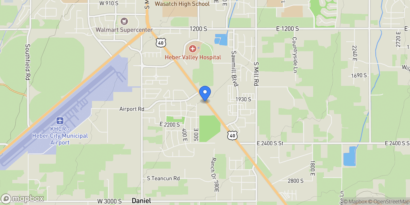 Map showing 1922 S Highway 40 4, Heber City, Utah, United States.