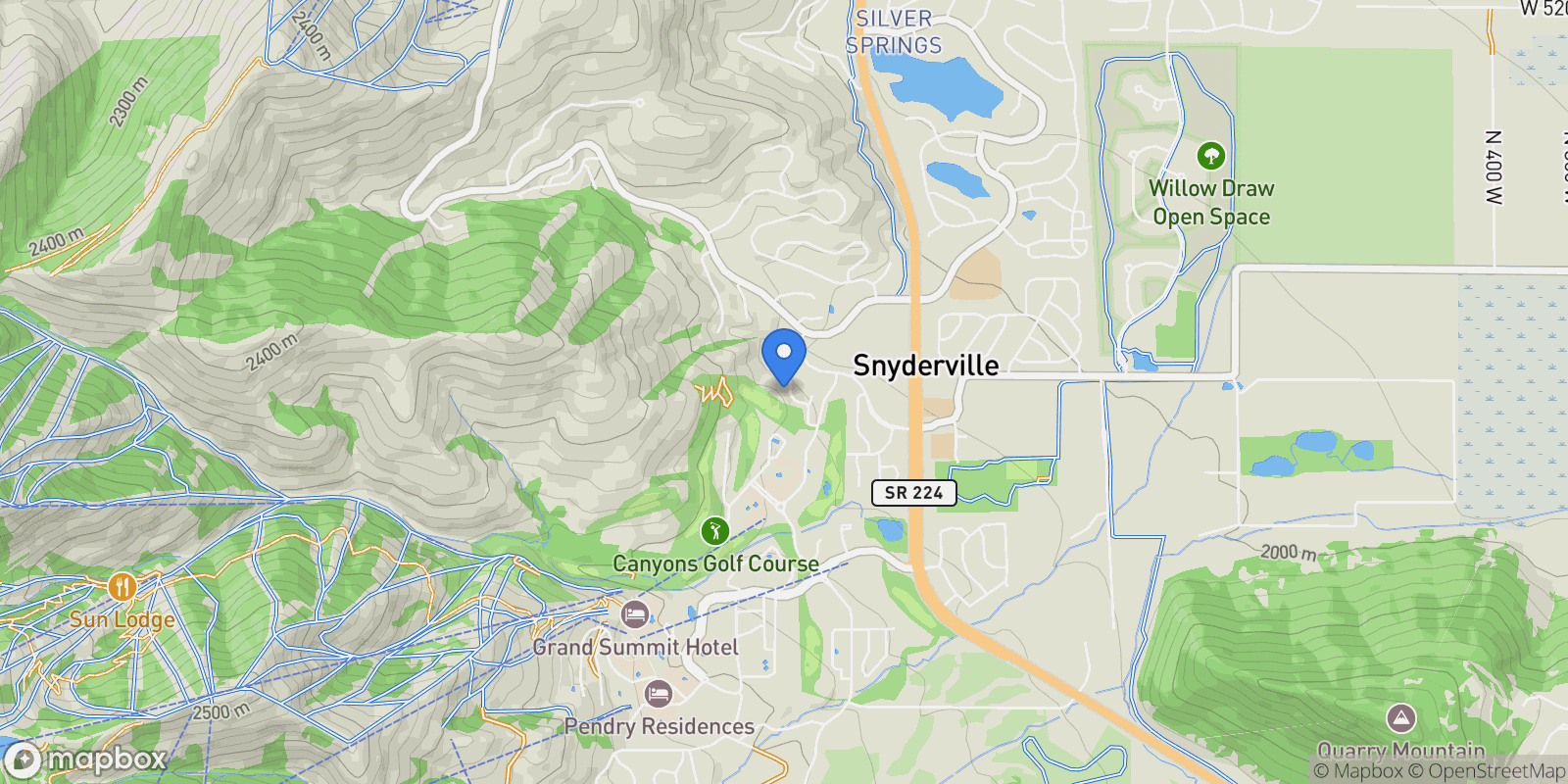 Map showing 4347 FROST HAVEN RD, Park City, Utah, United States.