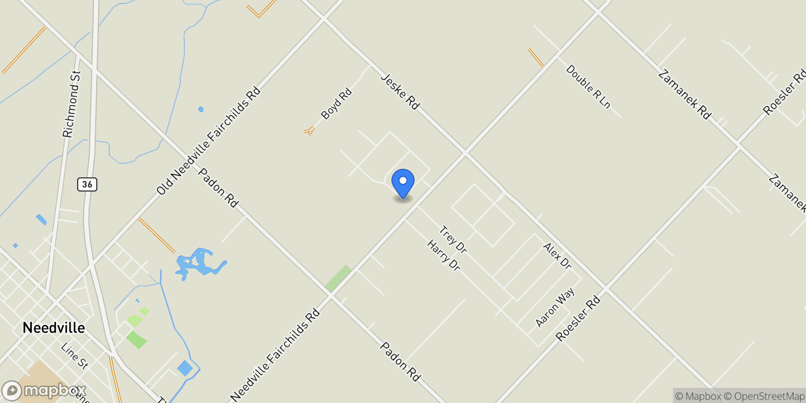 Map showing 11127 Moon Light Drive, Needville, Texas, United States.