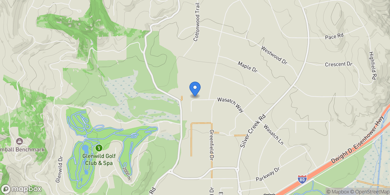 Map showing 287 E WASATCH WAY, Park City, Utah, United States.