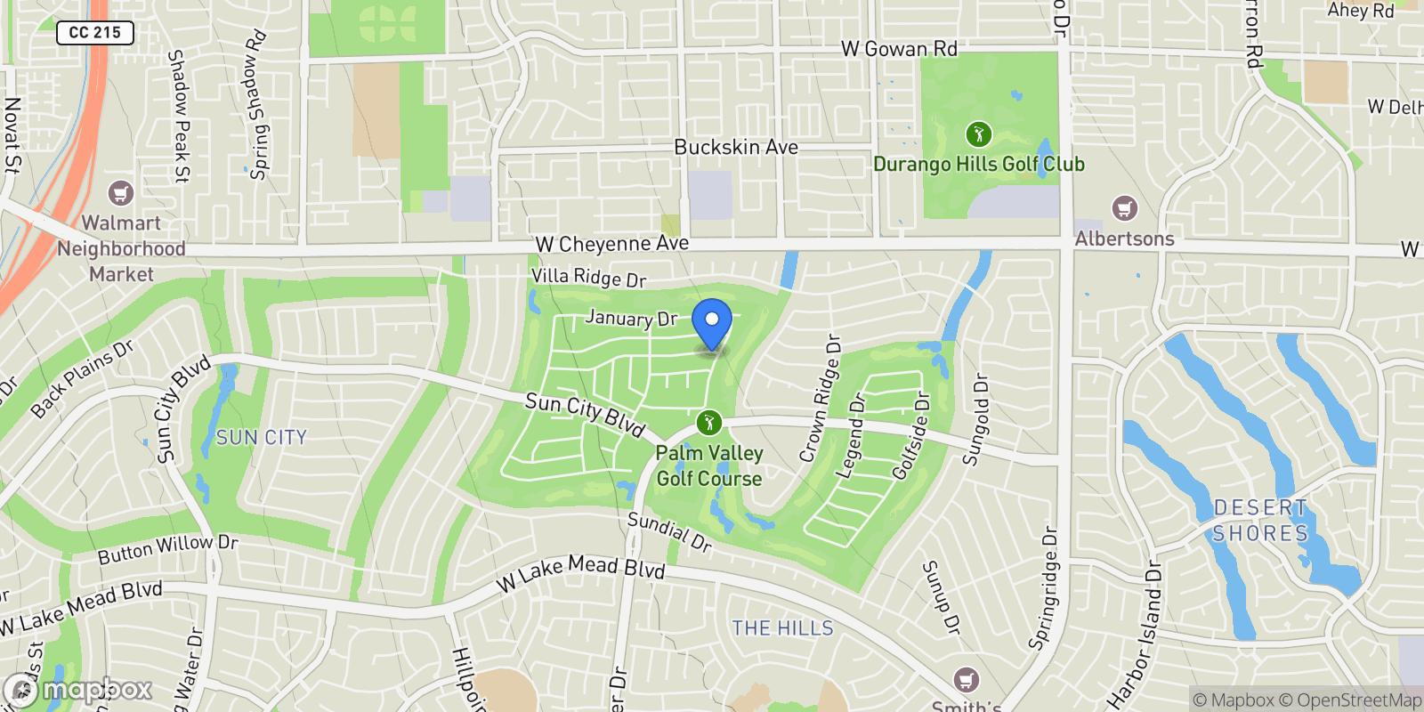 Map showing 9201 Yucca Blossom Drive, Las Vegas, NV 89134, Las Vegas, Nevada, United States.