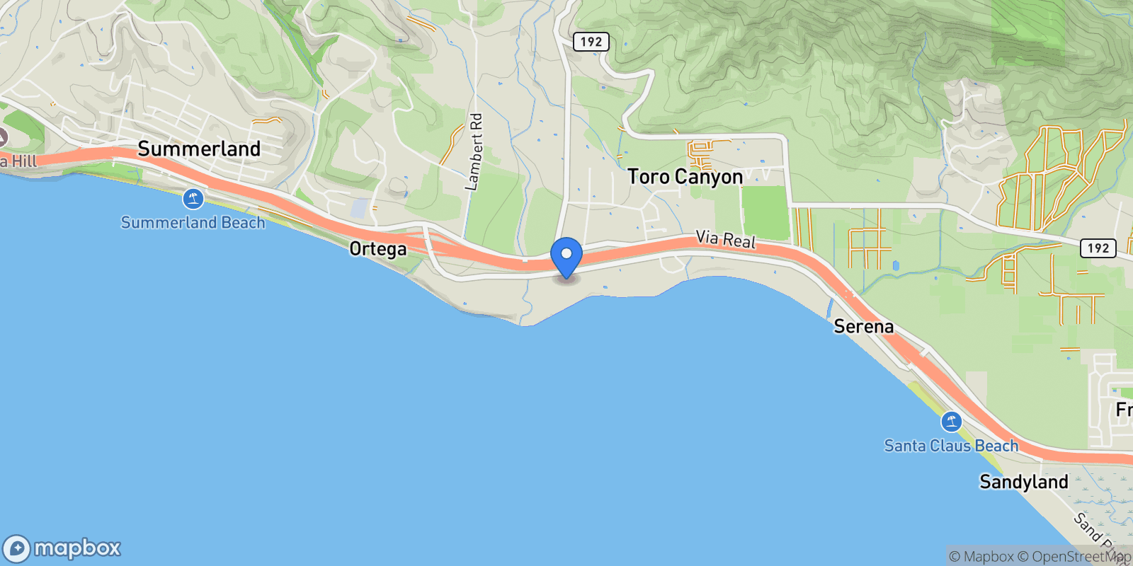 Map showing 3055 A Padaro Lane, Carpinteria, CA, United States.