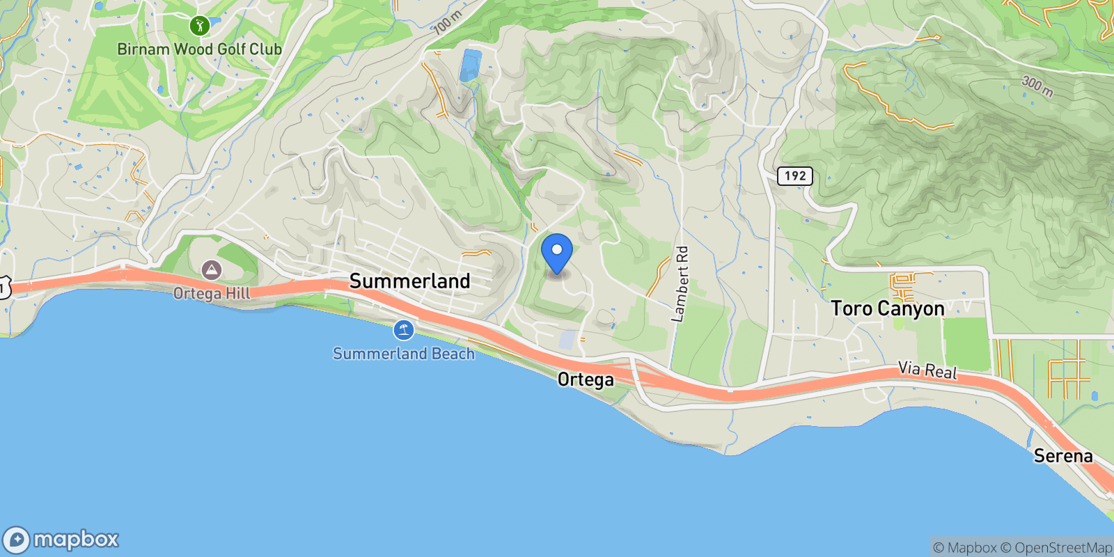 Map showing 2720 Montecito Ranch Place, Carpinteria, California, United States.