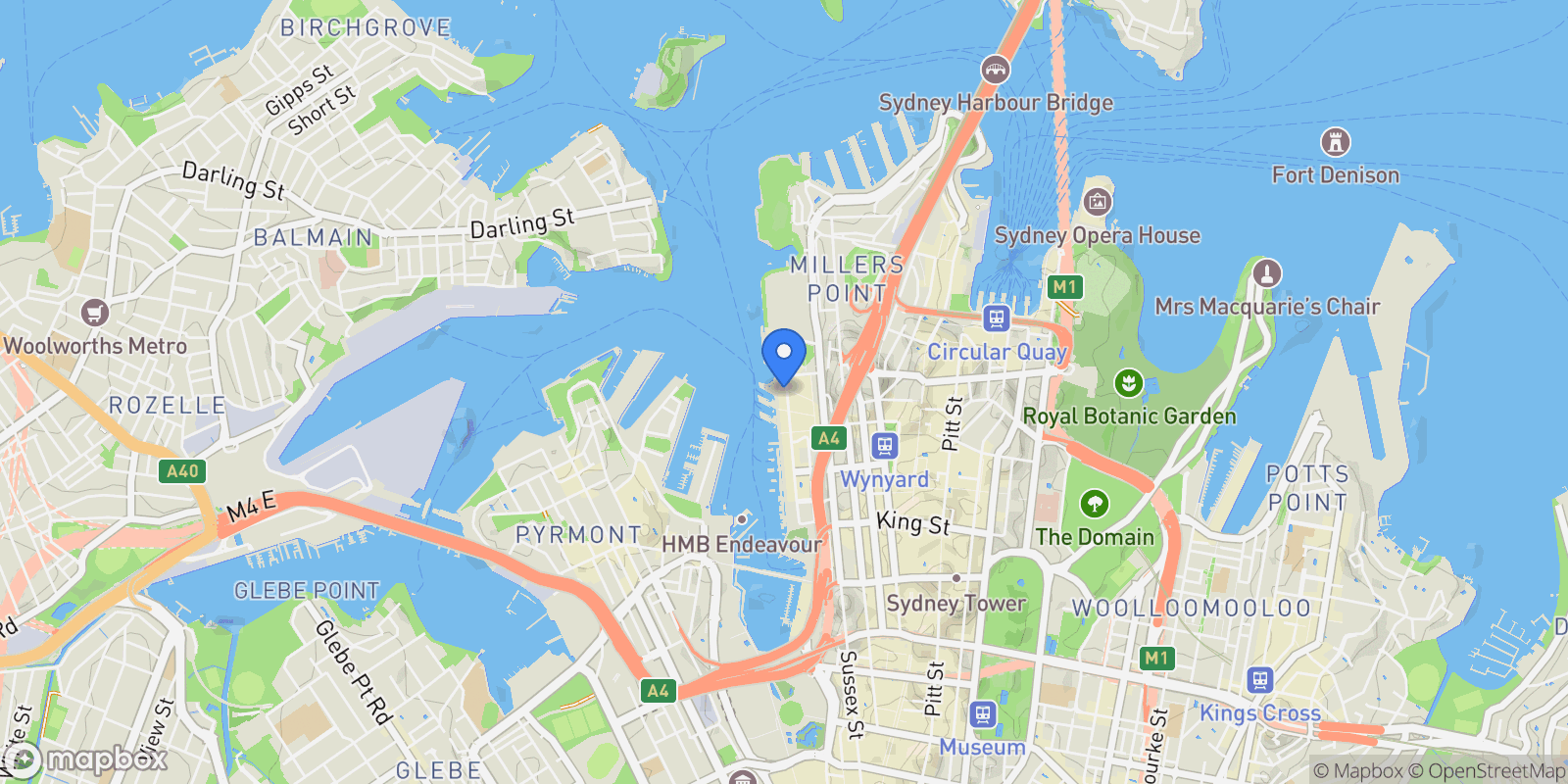 Map showing 503/25 Barangaroo Avenue, Sydney, NSW 2000, Sydney, New South Wales, Australia.
