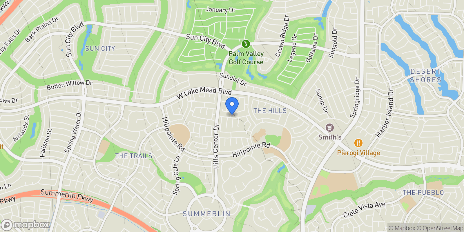 Map showing 9248 Evergreen Canyon Drive, Las Vegas, NV 89134, Las Vegas, Nevada, United States.