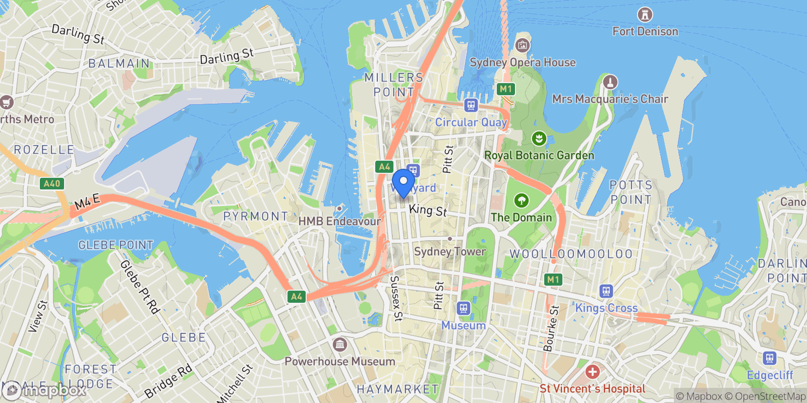 Map showing 1610/161 Clarence Street, Sydney, NSW 2000, Sydney, New South Wales, Australia.