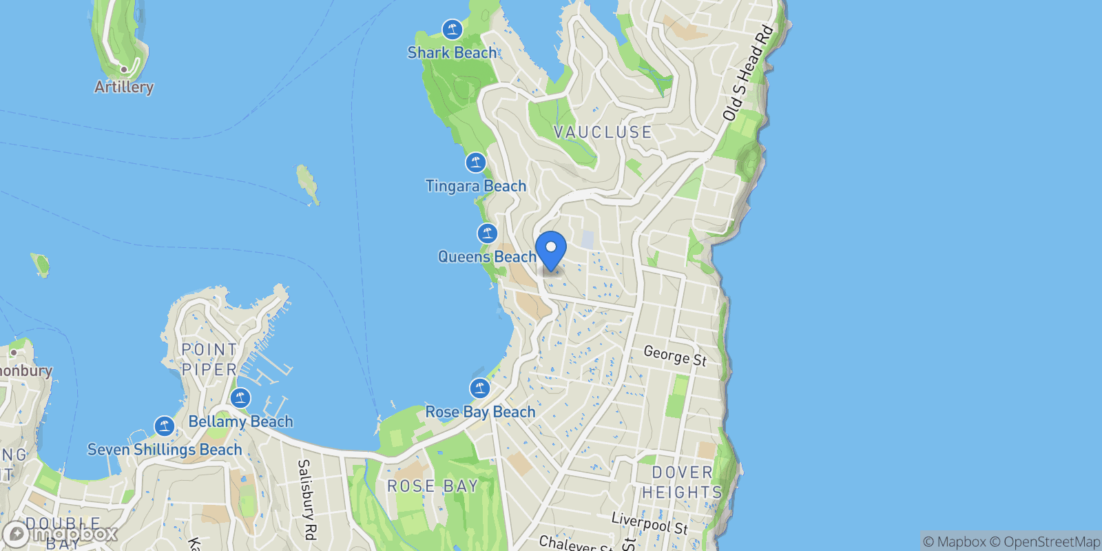 Map showing 2 Hillside Avenue, Sydney, NSW 2030, Sydney, New South Wales, Australia.