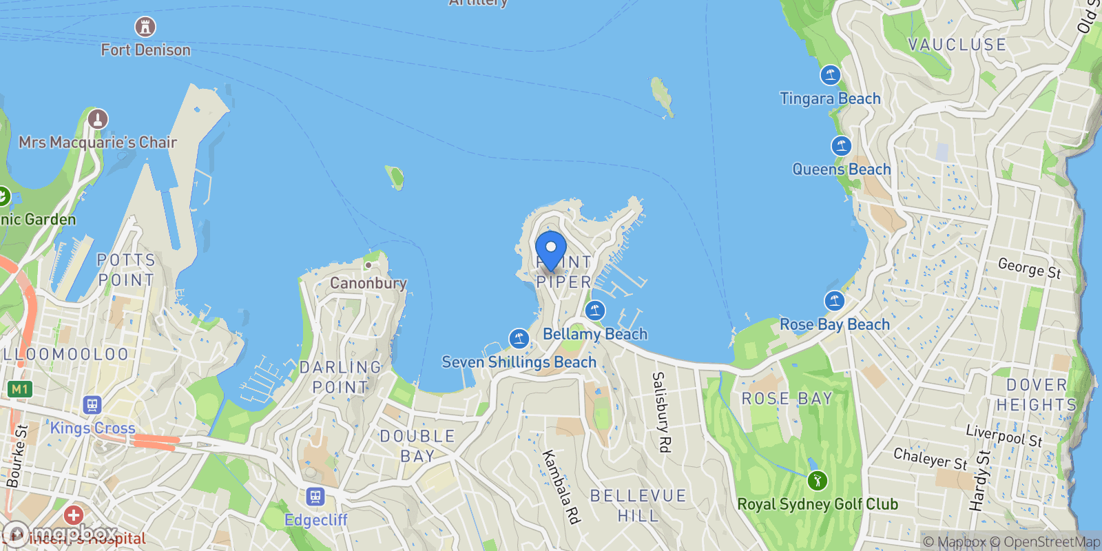 Map showing 8/35 Wolseley Road, Sydney, NSW 2027, Sydney, New South Wales, Australia.