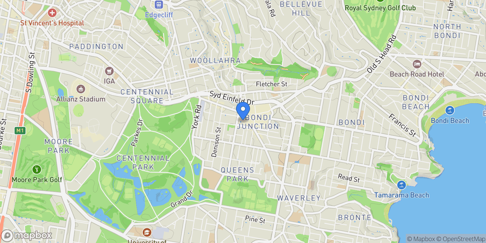 Map showing 2804/83-85 Spring Street, Sydney, NSW 2022, Sydney, New South Wales, Australia.