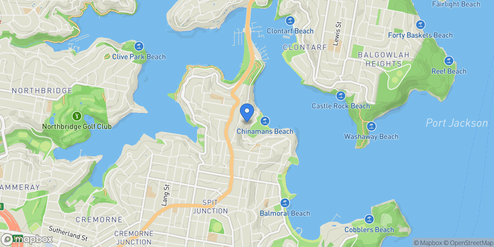 Map showing 3 Grecia Lane, Sydney, NSW 2088, Sydney, New South Wales, Australia.