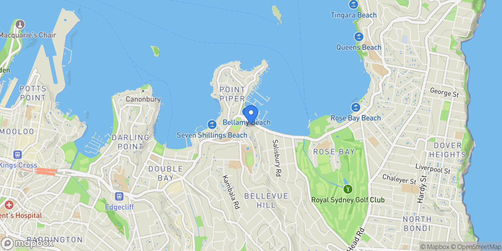 Map showing 2/585 New South Head Road, Sydney, NSW 2029, Sydney, New South Wales, Australia.