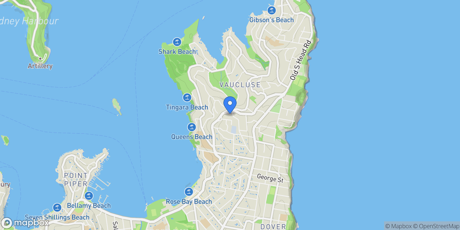 Map showing 47 New South Head Road, Sydney, NSW 2030, Sydney, New South Wales, Australia.