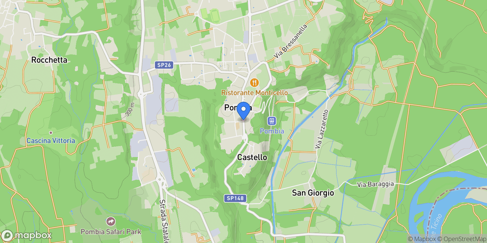 Map showing 28050 Pombia, Province of Novara, Italy, Pombia, Piedmont, Italy.