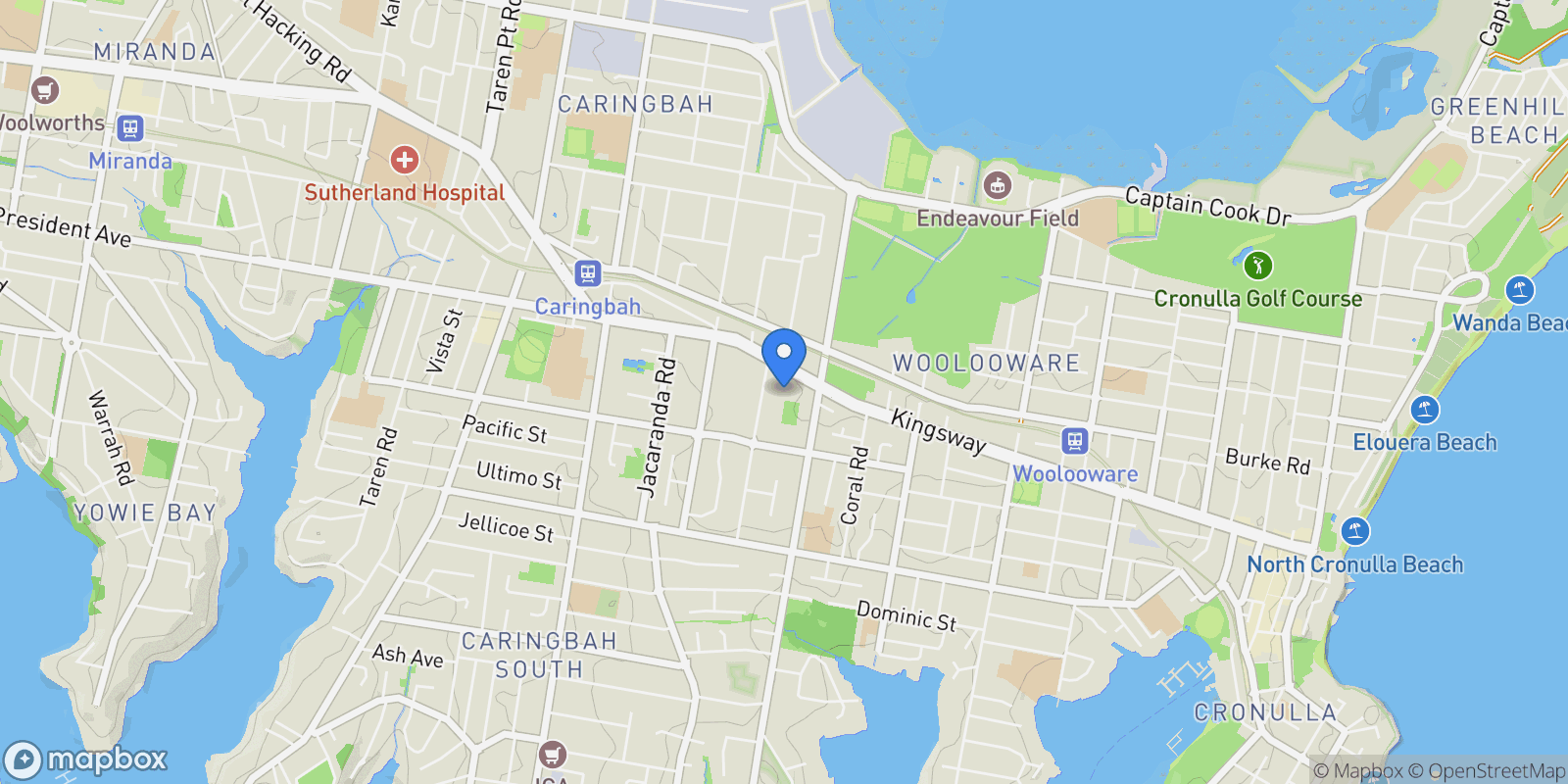 Map showing 5/230 Kingsway, Caringbah South, NSW, Caringbah South, New South Wales, Australia.