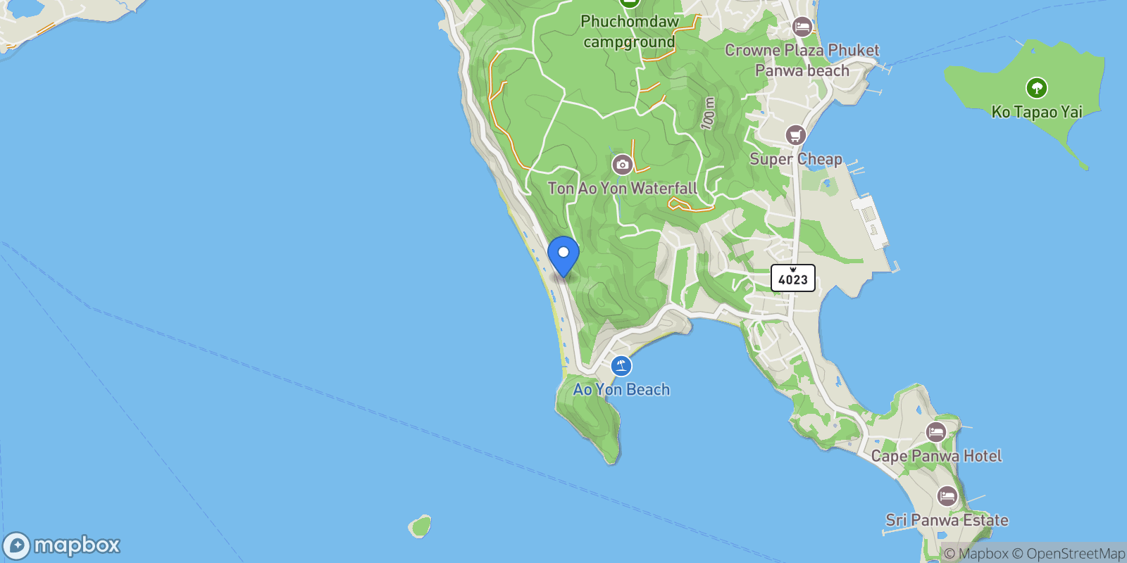 Map showing Veranda Villas & Suites Phuket Tambon Wichit, Amphoe Mueang Phuket, Chang Wat Phuket 83000, Thailand, Wichit, Phuket, Thailand.