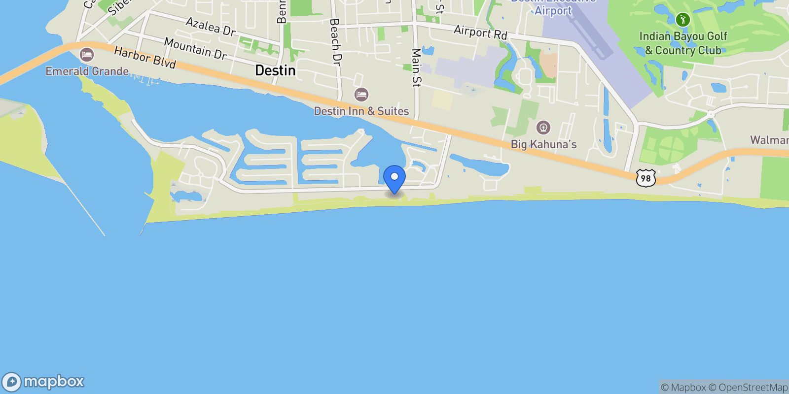 Map showing 770 Gulf Shore Drive PH1 , Destin, FL 32541, Destin, Florida, United States.