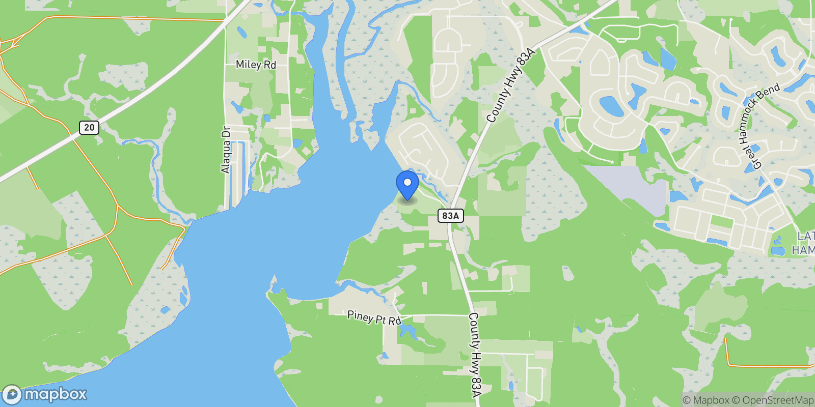 Map showing 147 Dexton King Road , Freeport, FL 32439, Freeport, Florida, United States.