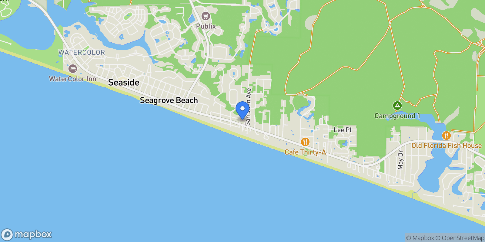 Map showing 26 North Dothan Avenue , Santa Rosa Beach, FL 32459, Santa Rosa Beach, Florida, United States.