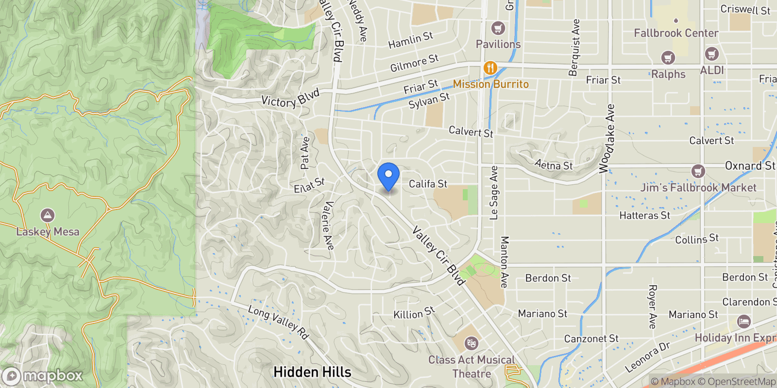 Map showing 5831 Elba Place, Los Angeles, California, United States.