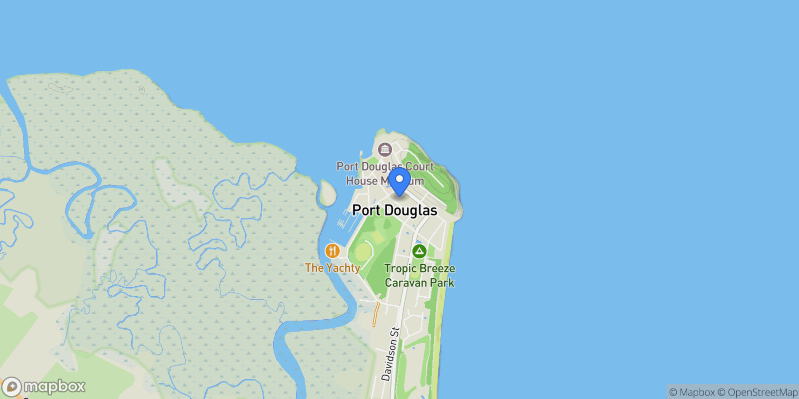 Map showing 30A Warner Street, Port Douglas, QLD 4877, Port Douglas, Queensland, Australia.