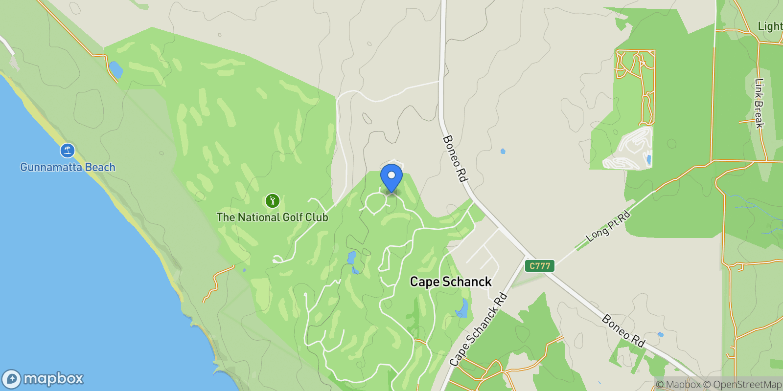 Map showing 4 Jamieson Court, Cape Schanck, VIC 3939, Cape Schanck, Victoria, Australia.