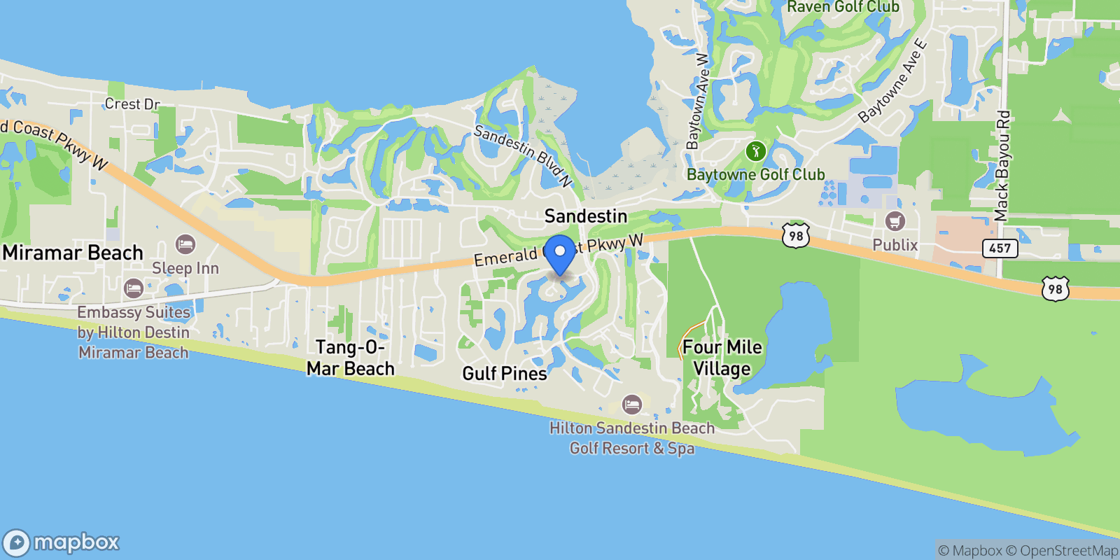 Map showing 5111 Beachwalk Circle , Miramar Beach, FL 32550, Miramar Beach, Florida, United States.