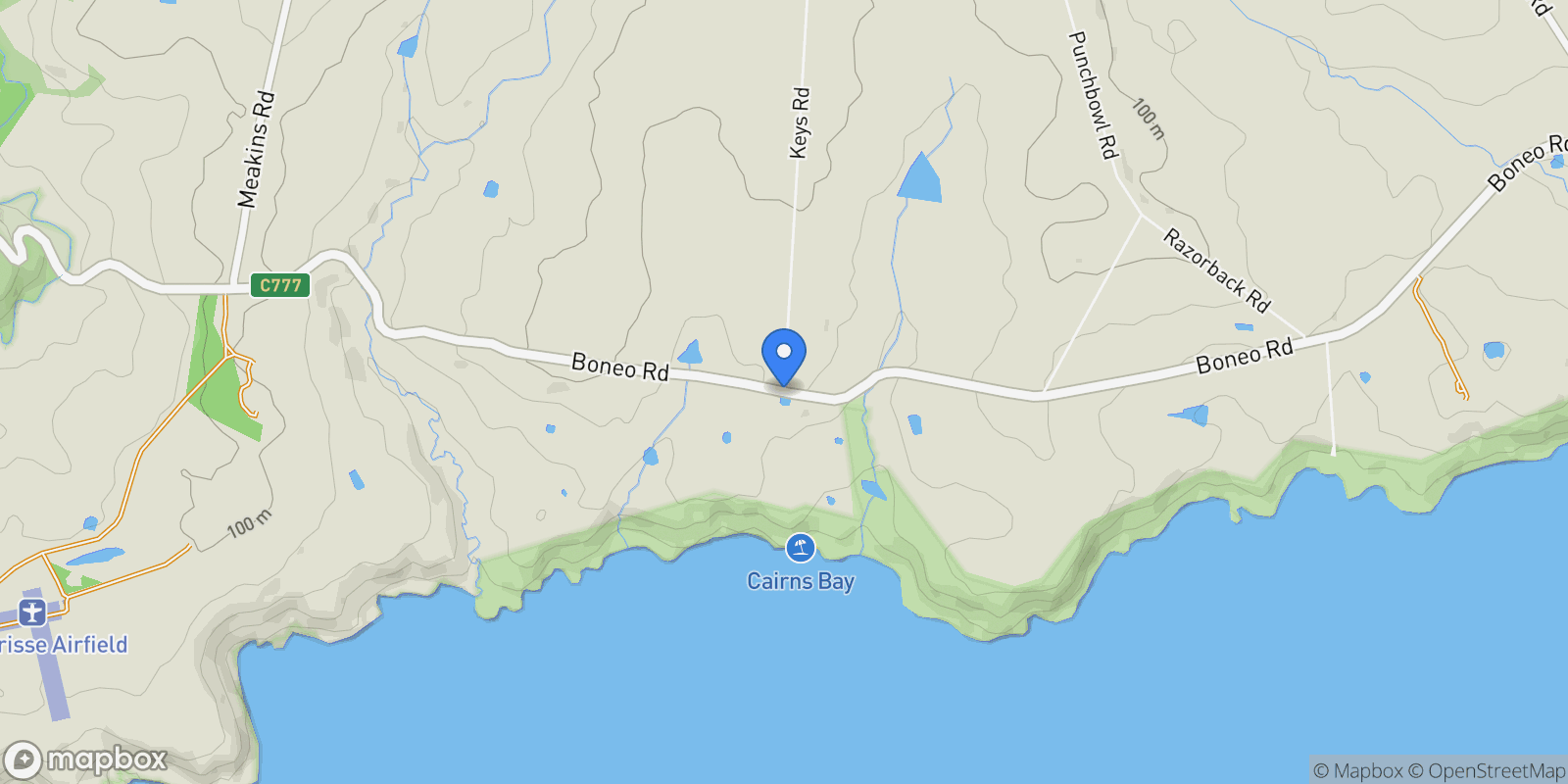 Map showing 1747 Boneo Rd & 190 Keys Rd, Flinders, VIC 3929, Flinders, Victoria, Australia.