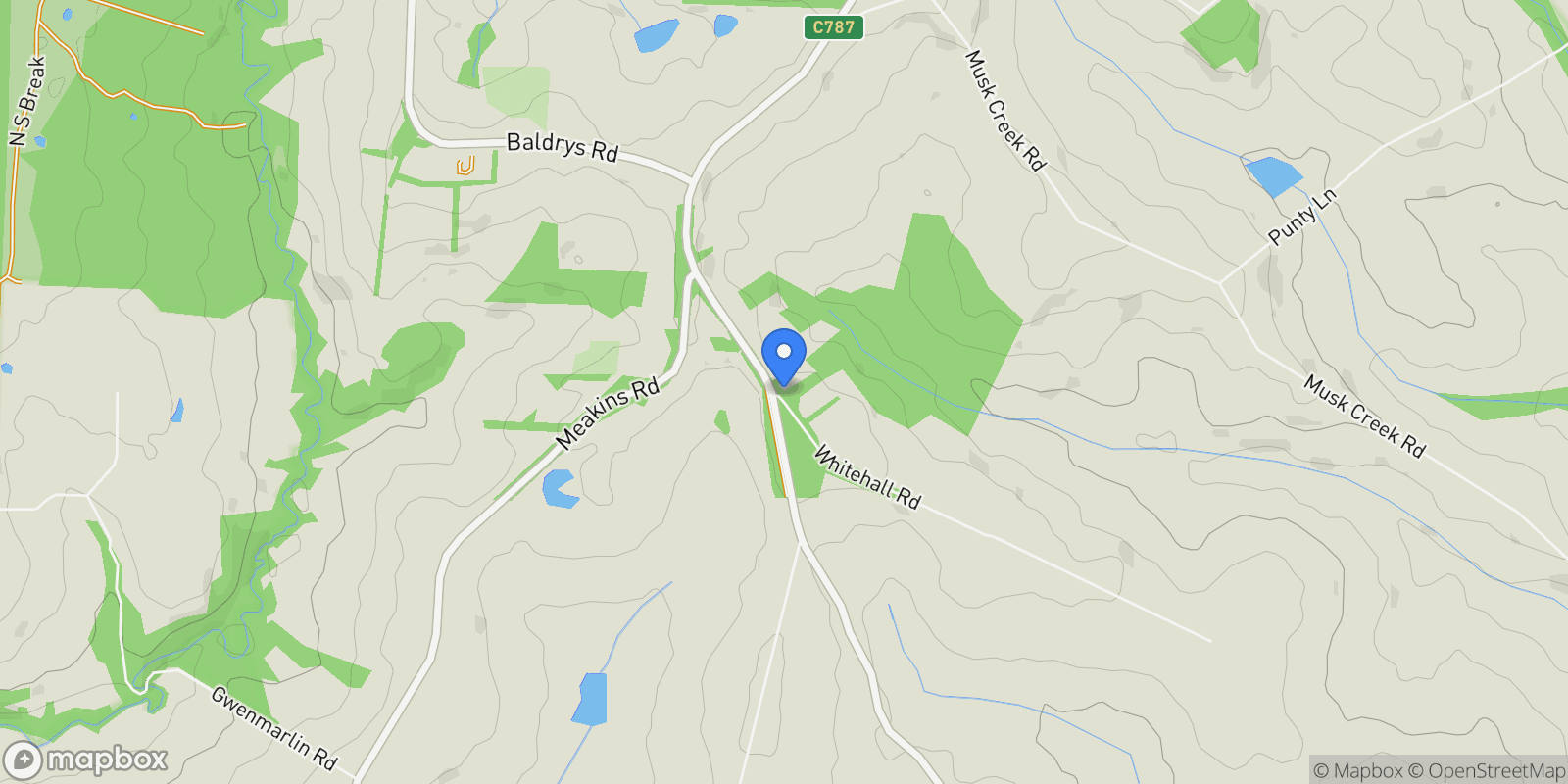 Map showing 5 Whitehall Road, Flinders, VIC 3929, Flinders, Victoria, Australia.