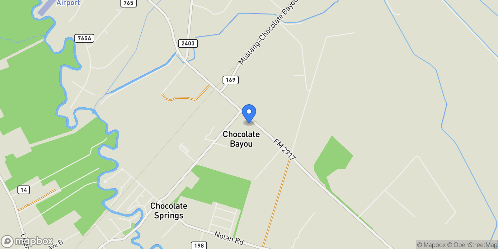 Map showing 2856 Fm 2917 Road, Alvin, Texas, United States.