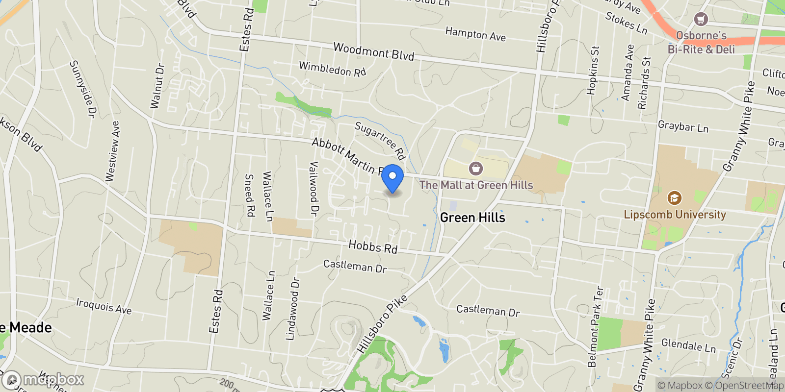 Map showing 3918B Caylor Dr, Forest Hills, Tennessee, United States.