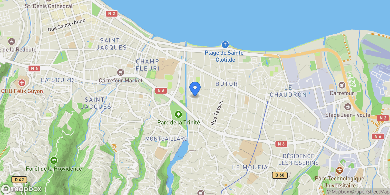 Map showing 9052 Allée des Amarantes, Saint-Raphaël, France.