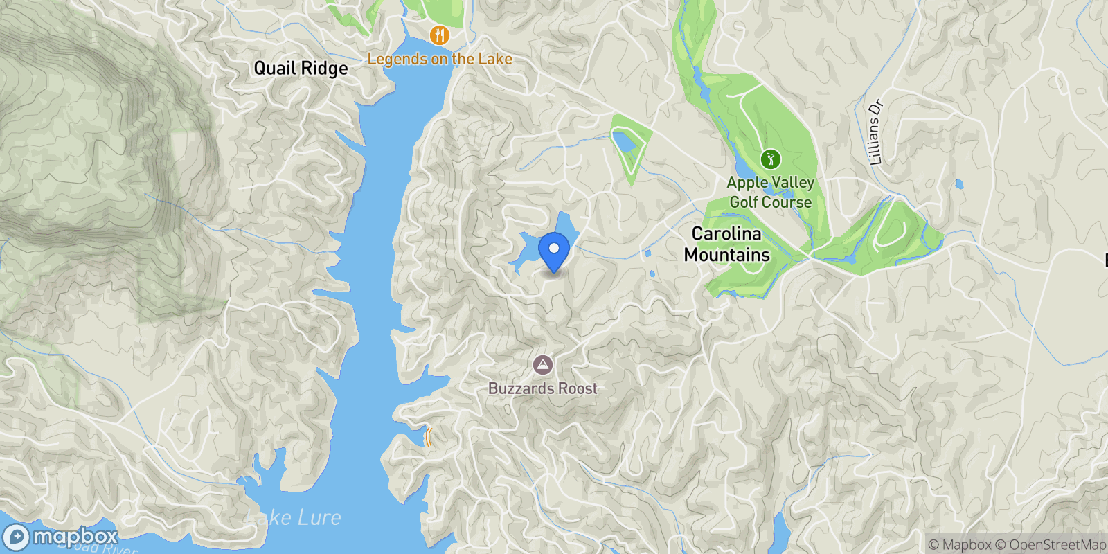 Map showing 110 Lakewood Drive, Lake Lure, NC 28746, Lake Lure, North Carolina, United States.