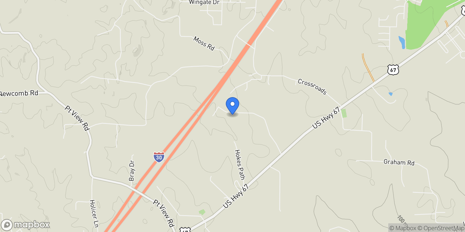 Map showing 4233 Brody Crossing, Benton, AR 72015, Benton, Arkansas, United States.