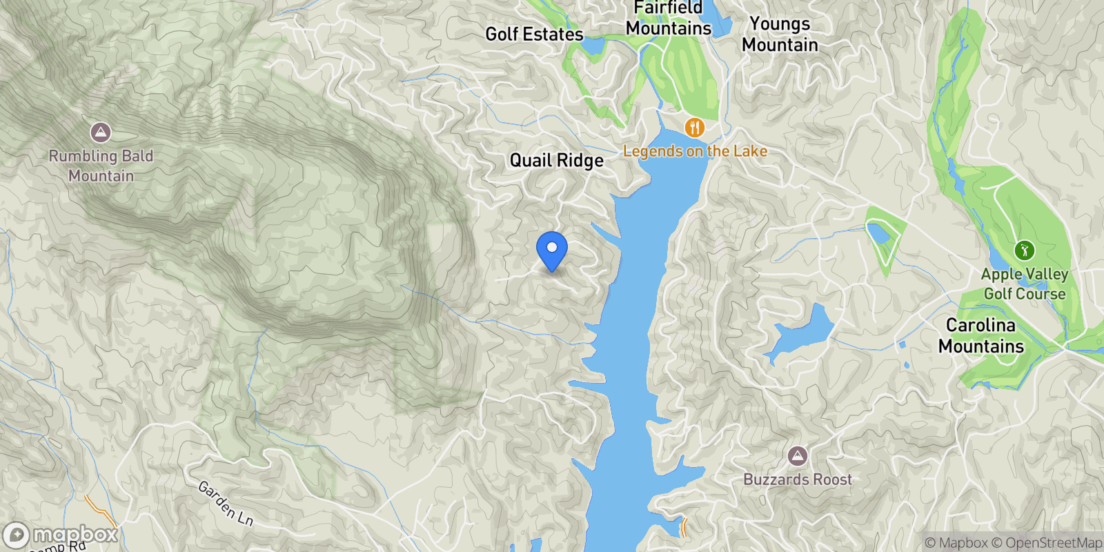 Map showing 181 Highland Heights, Lake Lure, NC 28746, Lake Lure, North Carolina, United States.