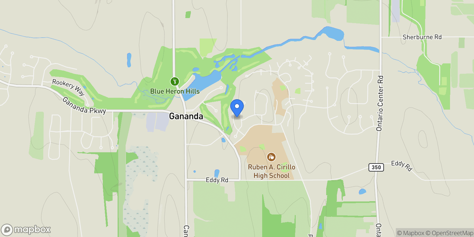 Map showing 3173 Valley Drive , Walworth, NY 14568, Gananda, New York, United States.