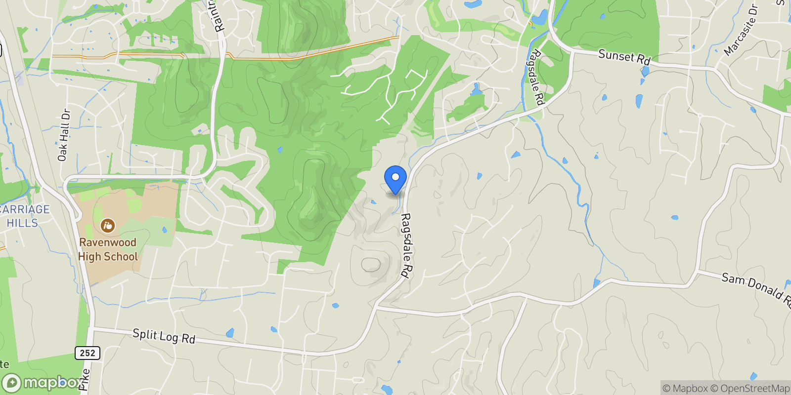 Map showing 9554 Loyola Drive, Nashville, Tennessee, United States.