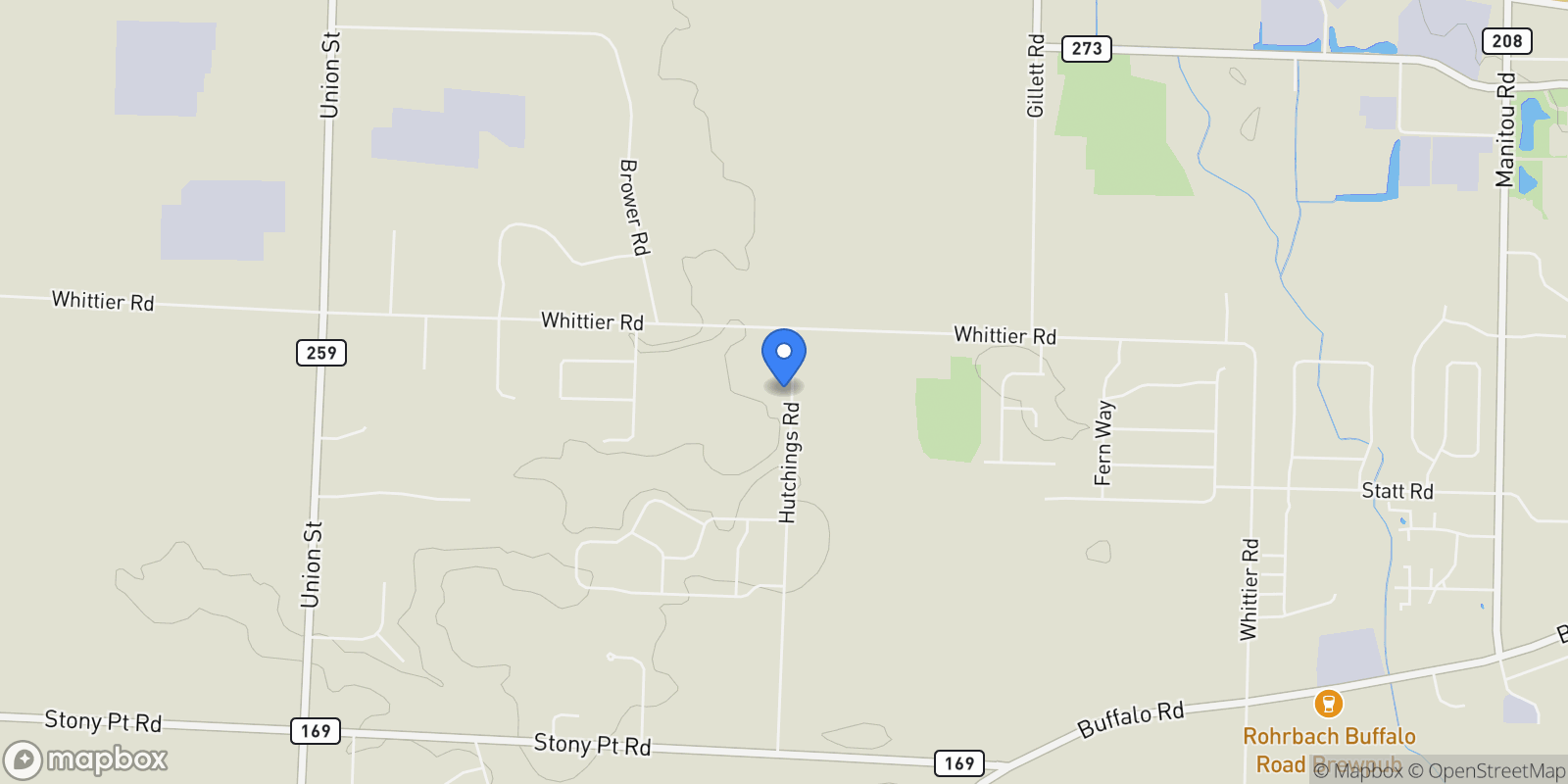 Map showing Lot 6 Hutchings Road , Ogden, NY 14624, Spencerport, New York, United States.