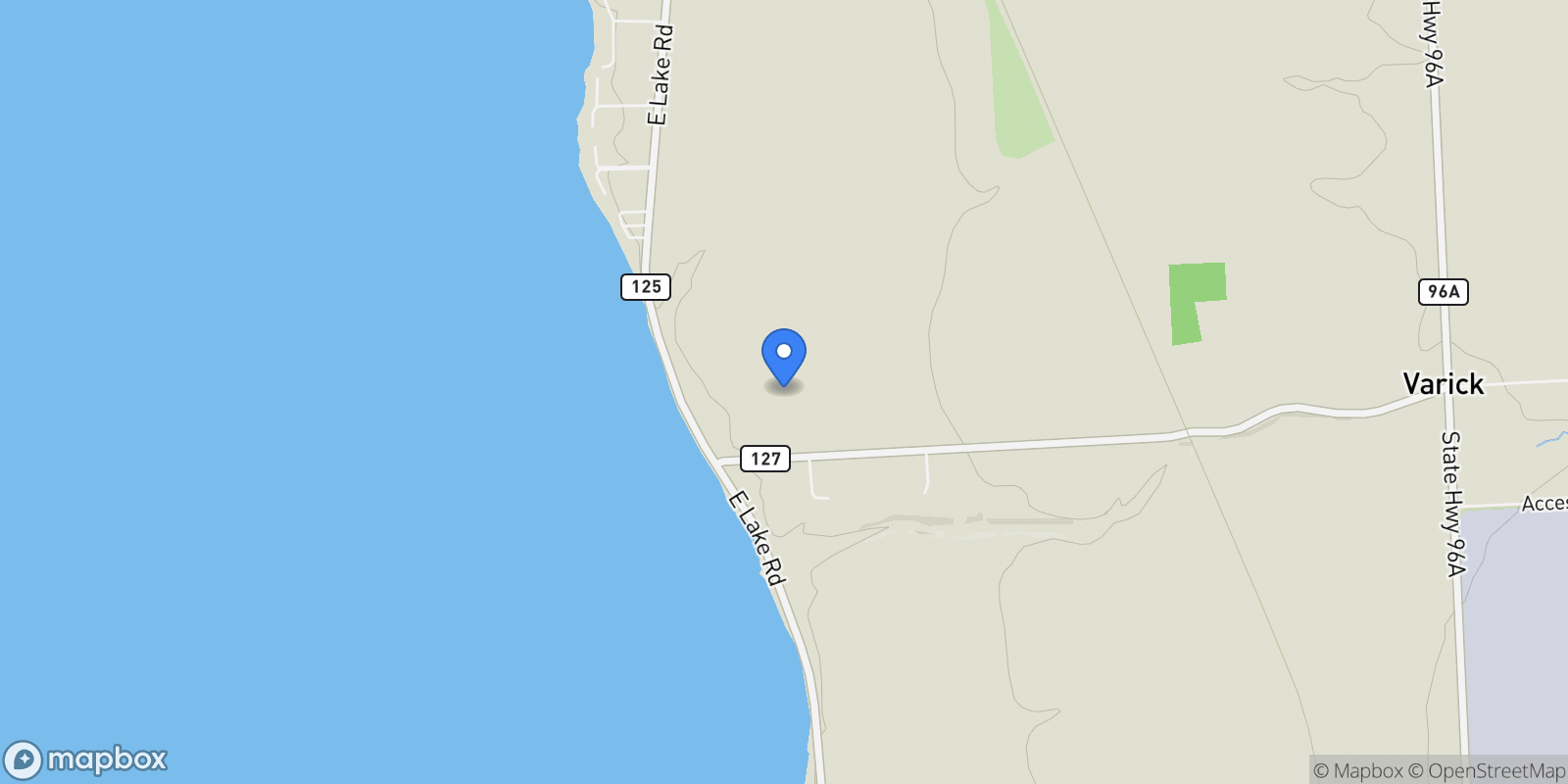 Map showing 563 Yale Farm Road, Varick, NY 14541, Romulus, New York, United States.