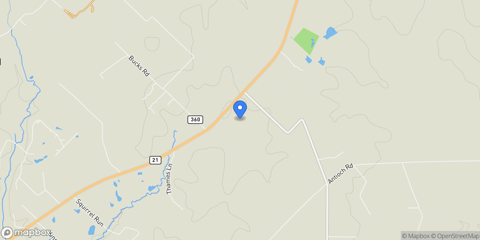 Map showing 1901 E State Highway 21 B, Paige, Texas, United States.
