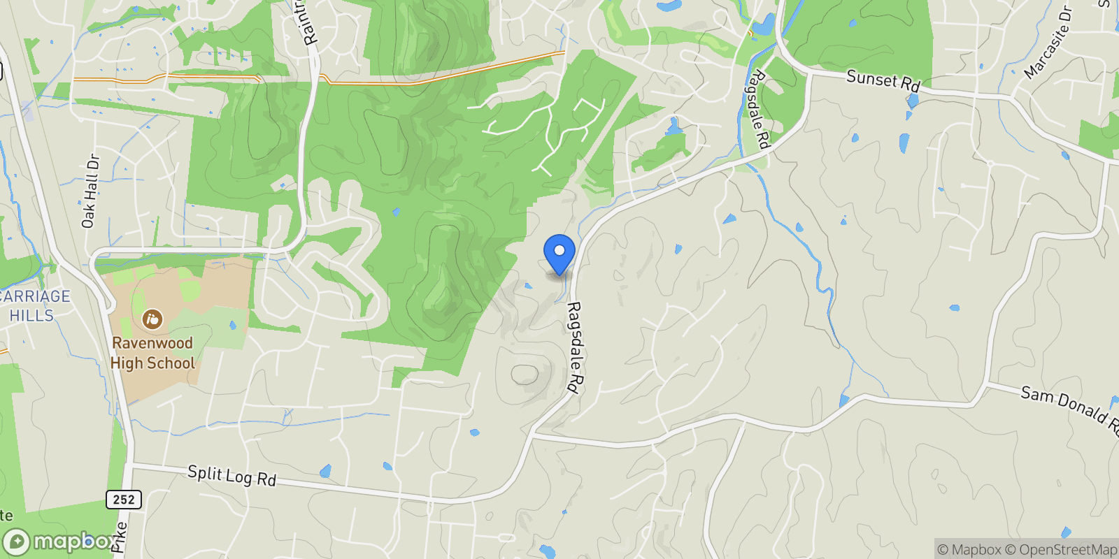 Map showing 9550 Loyola Drive, Nashville, Tennessee, United States.