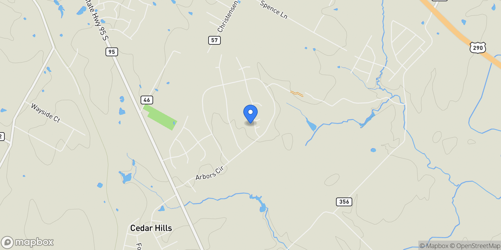 Map showing 120 Juniper TRL, Elgin, Texas, United States.