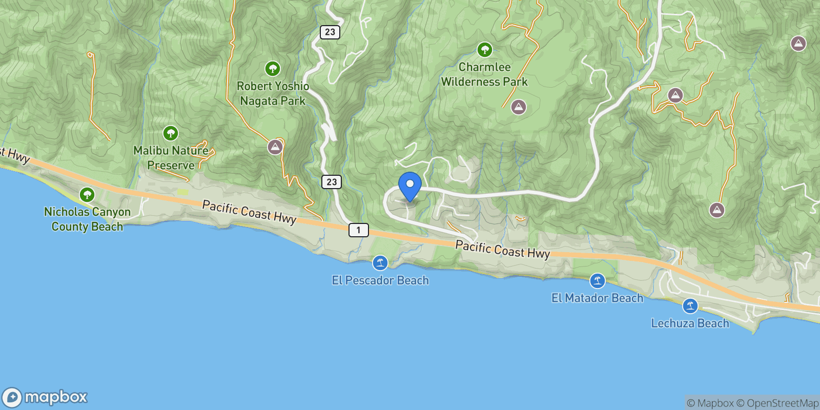 Map showing 4732 Avenida Del Mar, Malibu, California, United States.