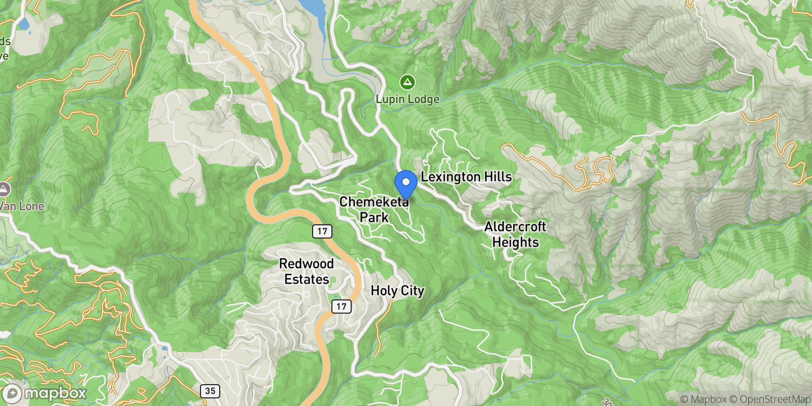 Map showing 20851 Assiniboine Trail, Los Gatos, California, United States.