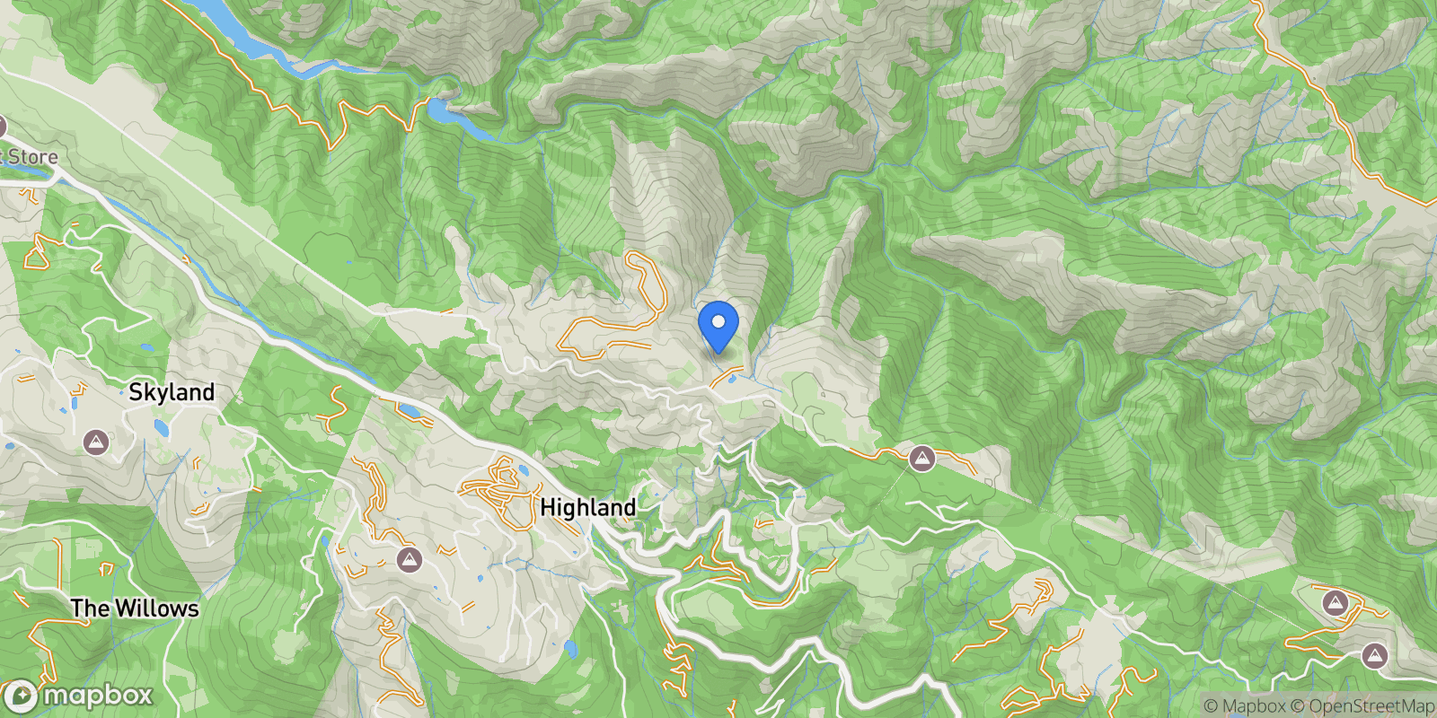 Map showing 25200 Loma Prieta Avenue, Los Gatos, California, United States.