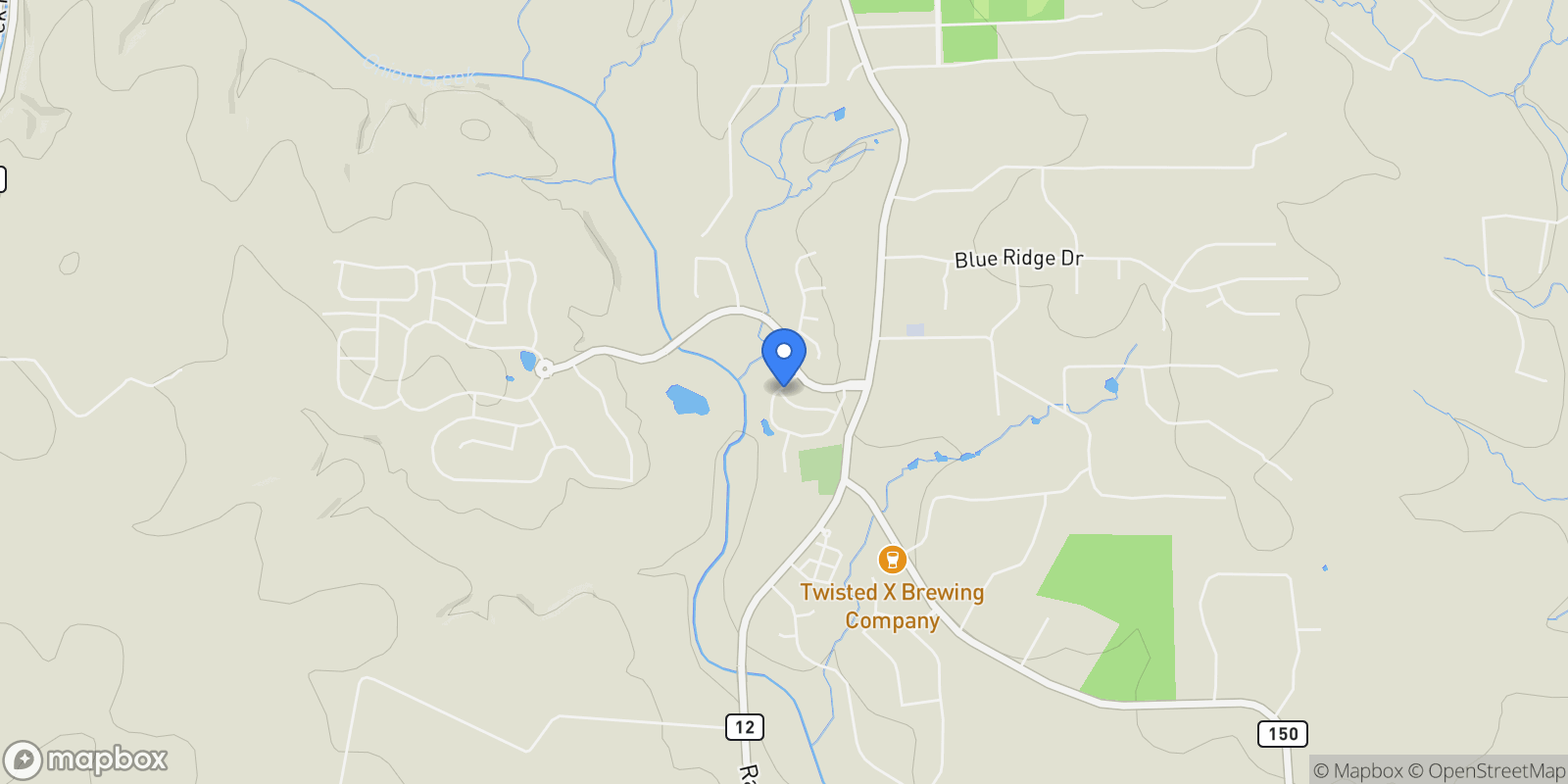Map showing 258 Brins WAY, Dripping Springs, Texas, United States.