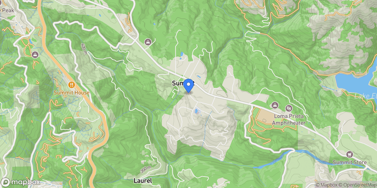 Map showing 23416 Sunset Drive, Los Gatos, California, United States.